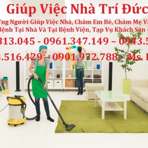 same woman cleaning living room, digital composite image